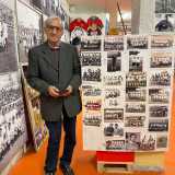 ...e Pino De Palma (dell�Ideale), centravanti delle due squadre negli anni 50